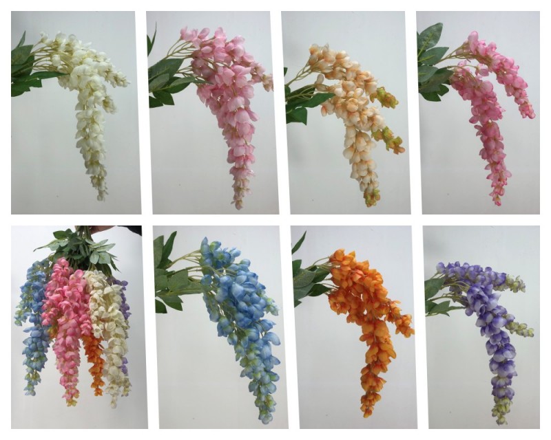 Ouli® Artfificial Wisteria Aubergine - kakovostna umetna dekoracija