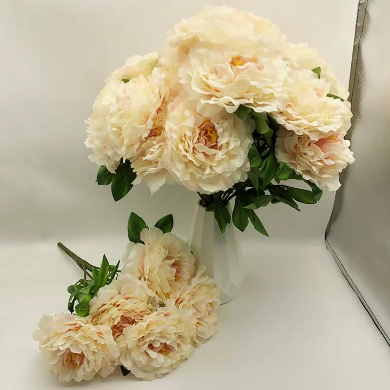 5 glav Umetni šopek Peony